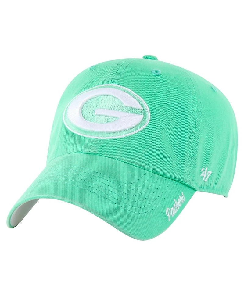 '47 Brand Women's Green Green Bay Packers Luminance Cheer Clean Up Adjustable Hat