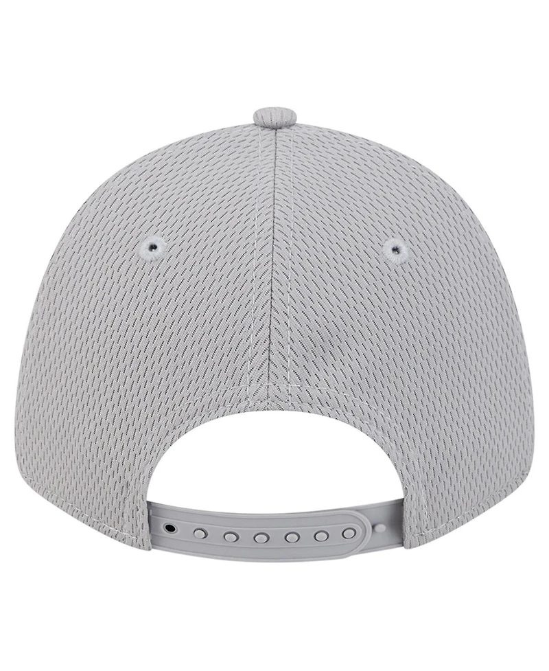 New Era Big Boys and Girls Gray Miami Dolphins Main 9FORTY Adjustable Hat