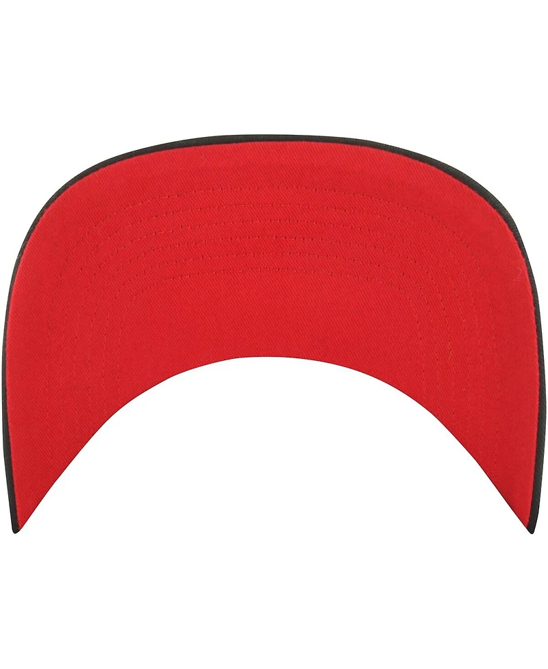'47 Brand Men's Black Atlanta Hawks Ring Tone Hitch Snapback Hat