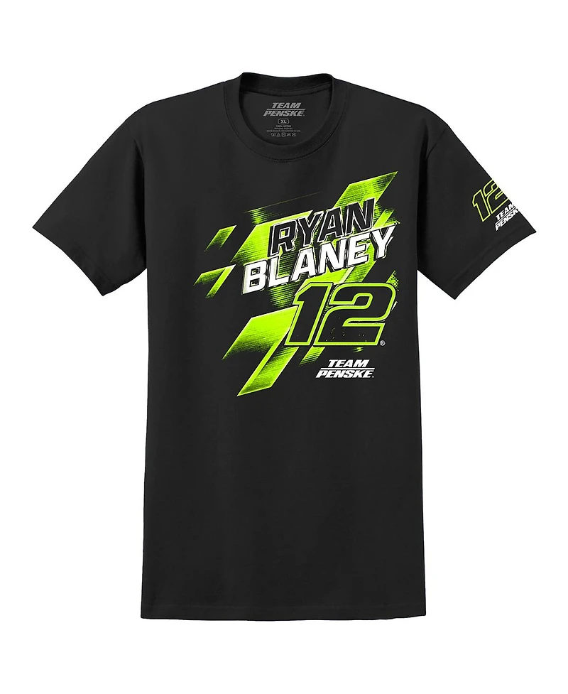 Team Penske Men's Black Ryan Blaney Number T-Shirt