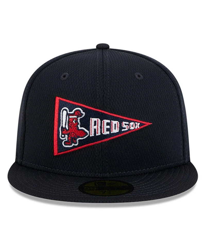 New Era Men's Navy Boston Red Sox 2025 Mlb Clubhouse 59FIFTY Fitted Hat