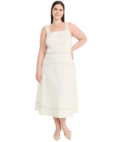 Maggy London Plus Cotton Midi Dress
