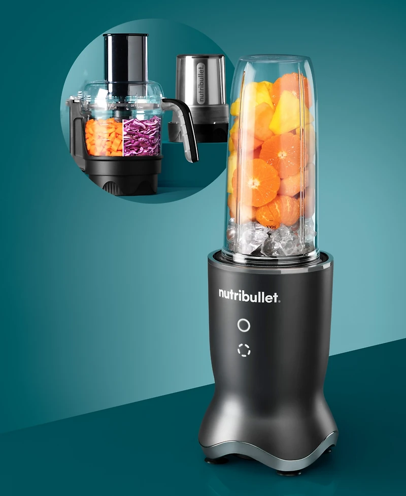 nutribullet Ultra Plus+ Compact Kitchen System with Food Processor and Coffee Grinder Attachments