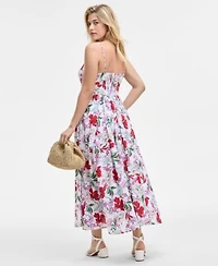 On 34th Womens Floral Shadow Strappy Maxi Dress Crochet Clutch Pathina Sandals Bracelets Drop Earrings Exclusively At Macys