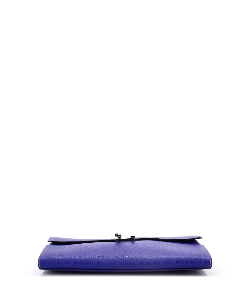 Pre-Owned Hermes Cinhetic Clutch Chevre Mysore
