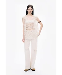Nocturne Women's Stone Detailed Wide Leg Jeans