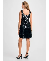 Isaac Mizrahi Women's Pailette Tank Dress