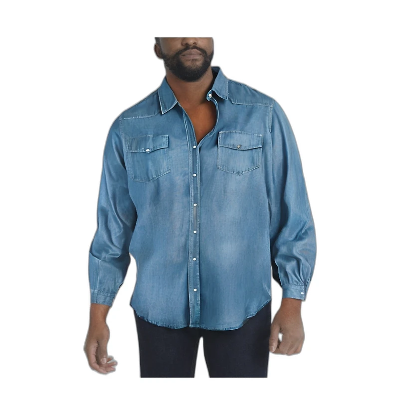 Boulder Creek Men's by KingSize Western Snap Front Shirt