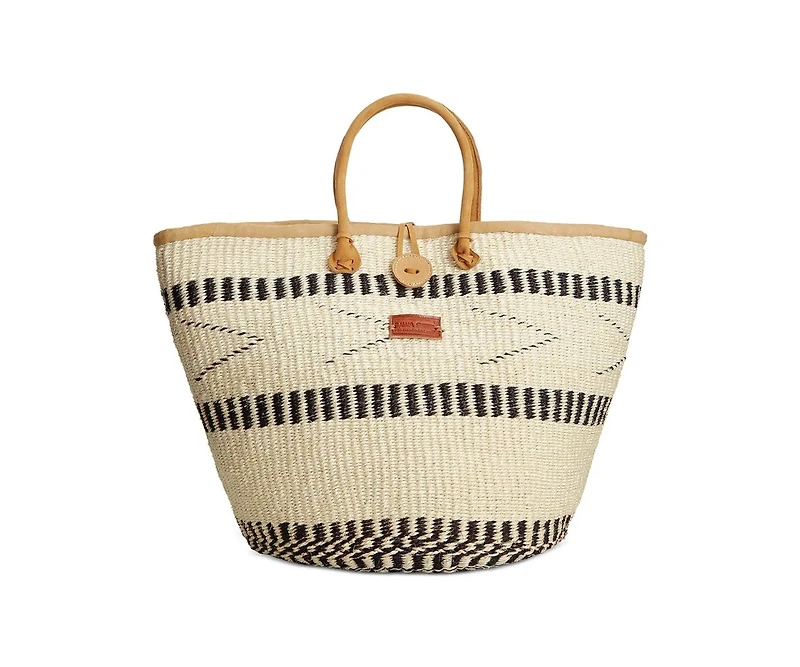Balance Point Handwoven Sisal Straw Basket Tote Bag