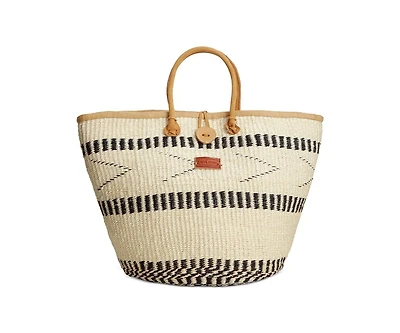 Balance Point Handwoven Sisal Straw Basket Tote Bag