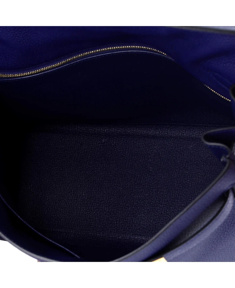 Pre-Owned Hermes Kelly Handbag Togo with Gold Hardware