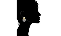 Rivka Friedman Mixed Metal Front Facing Hoop Earring