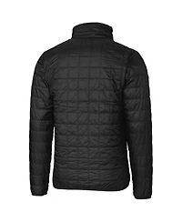Cutter & Buck Black Virginia Tech Hokies Primary Team Logo Rainier PrimaLoft Eco Insulated Full-Zip Puffer Jacket
