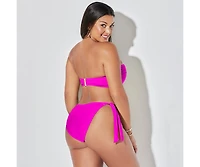 Swimsuits for All Women's Valentine Ruched Bandeau Bikini Top