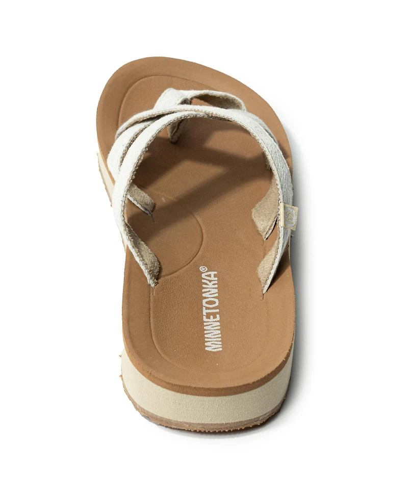 Minnetonka Women's Hanna 2.0 Multi Strap Thong Sandals