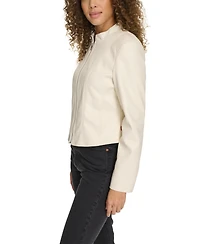 Levi's Women's Faux-Leather Cut Racer Jacket