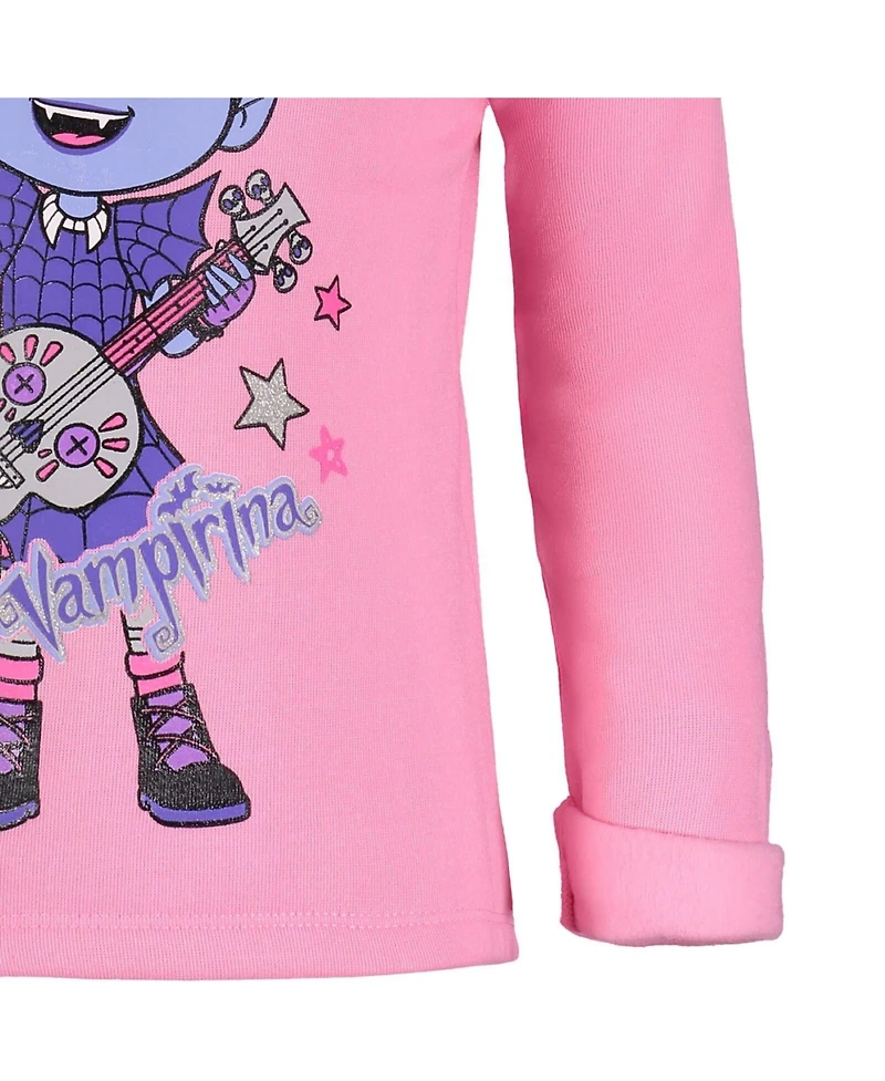 Vampirina Disney Girls Pullover Fleece Hoodie and Leggings Outfit Set Toddler|Child