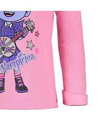 Vampirina Disney Girls Pullover Fleece Hoodie and Leggings Outfit Set Toddler|Child