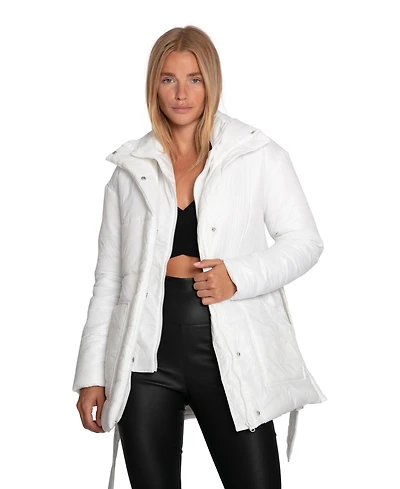 Belle & Bloom Women's Moonrise Belted Puffer Jacket