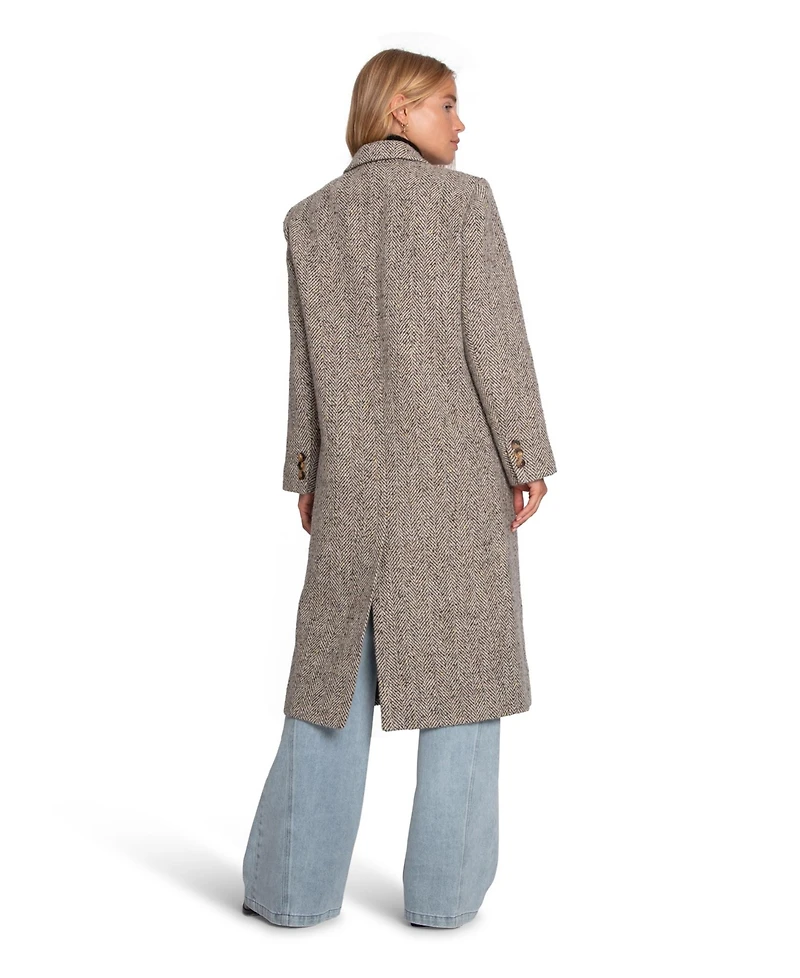 Belle & Bloom Women's Wherever I Go Tweed Coat