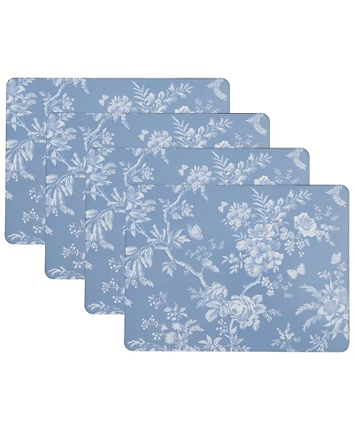 Laura Ashley Walled Garden Cork Placemats Set of 4, 16" x 12"