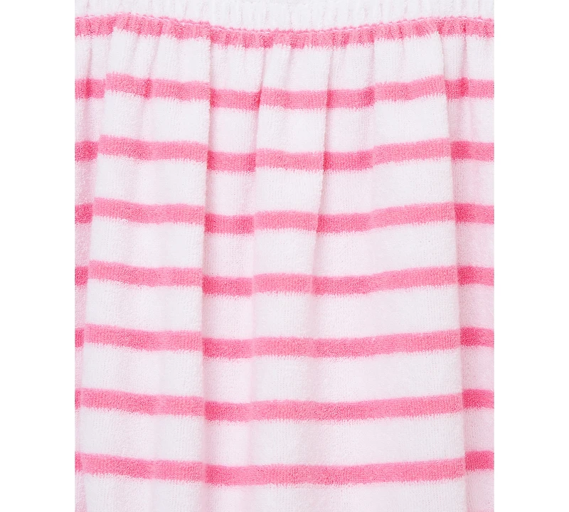Little Me Baby Girls 2-Pc. Stripe Terry Bubble Romper & Bucket Hat Set