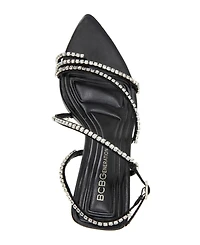 BCBGeneration Women's Ilta Rhinestone Strappy Dress Sandals