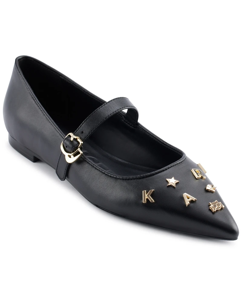 Karl Lagerfeld Paris Women's Veyda Ii Mary Jane Flats
