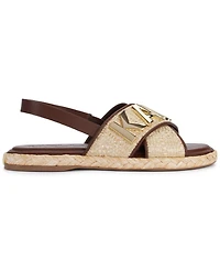 Karl Lagerfeld Paris Women's Charla Slingback Espadrille Flat Sandals