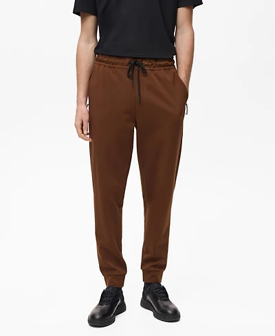 Mango Men's Breathable Comfort-Stretch Joggers