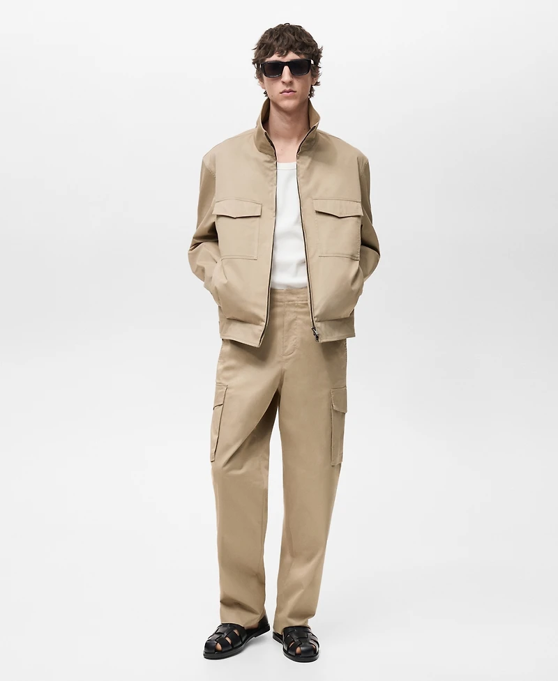 Mango Men's Relaxed-Fit Cargo Pants