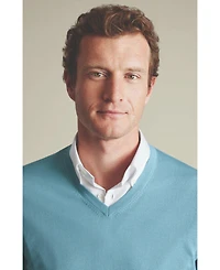Charles Tyrwhitt Men's Merino V-Neck Sweater