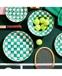 Mackenzie-Childs Emerald Check Dinner Plate