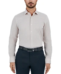 Tallia Men's Slim Flit Micro Floral Print Button-Front Dress Shirt