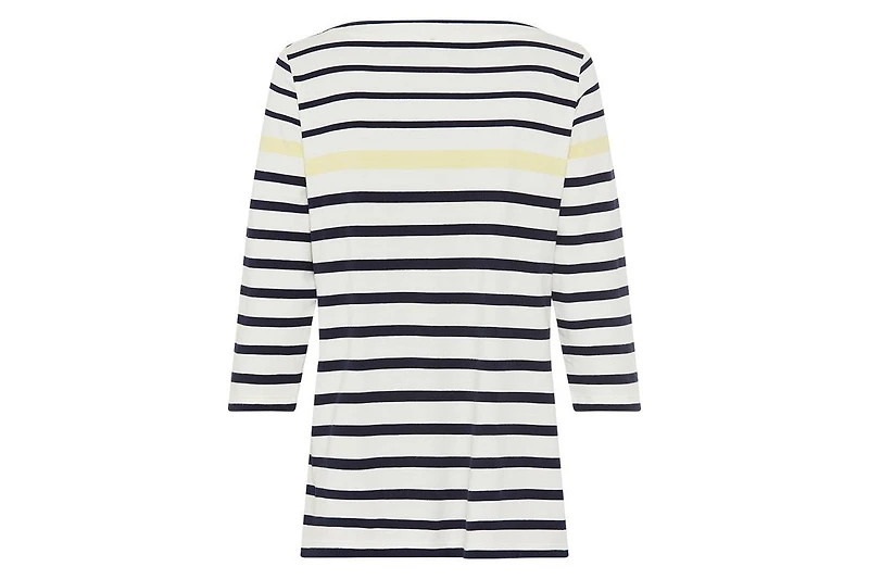 Olsen Women's Striped Boat Neck T-Shirt