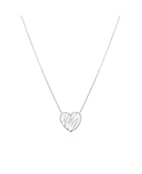The Lovery Scribble Heart Necklace 14K White Gold