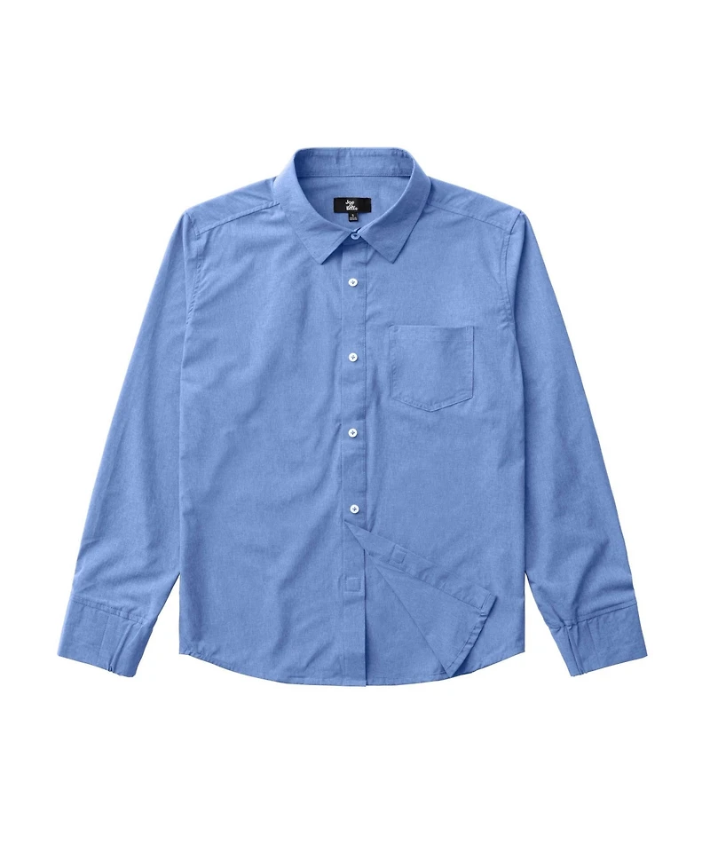 Joe & Bella Men's Adaptive Relaxed Fit Magnetic Button-Down Shirt
