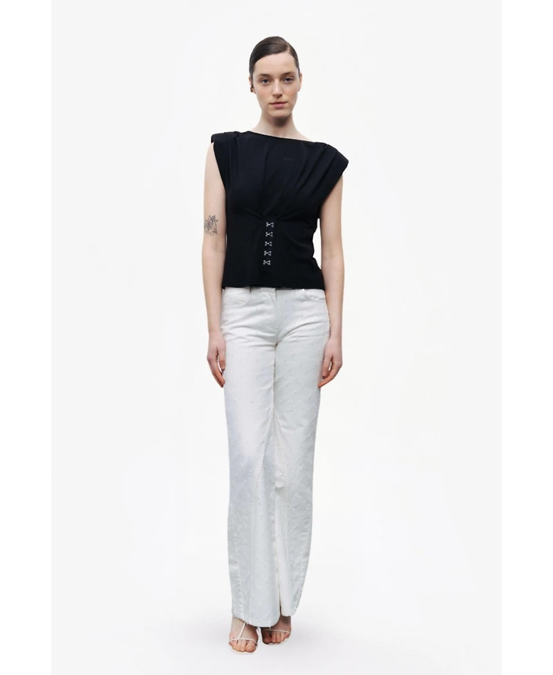Nocturne Women's Blouse with Rope Straps