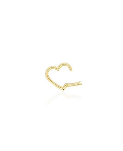 The Lovery Gold Heart Charm Holder 14K Gold