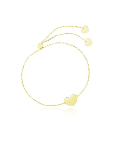 The Lovery Gold Heart Bolo Bracelet 14K Yellow Gold