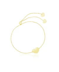 The Lovery Gold Heart Bolo Bracelet 14K Yellow Gold