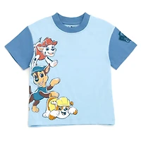 Paw Patrol Boys T-Shirt and Plaid Shorts Outfit Set