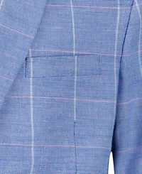 Tommy Hilfiger Big Boys Stretch Regular Fit Windowpane Jacket