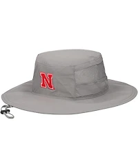 Columbia Men's Gray Nebraska Huskers Bora Bora Iii Omni-Shade Booney Hat