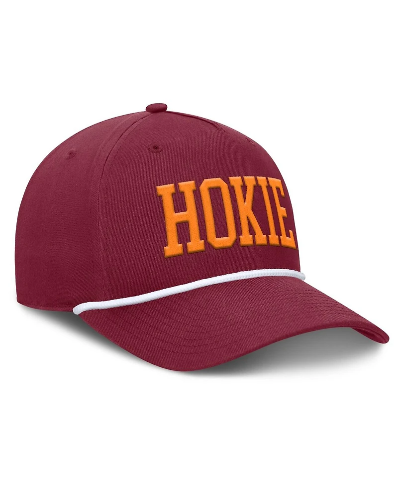 Fanatics Men's Maroon Virginia Tech Hokies Foul Ball Rope Adjustable Hat