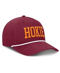 Fanatics Men's Maroon Virginia Tech Hokies Foul Ball Rope Adjustable Hat