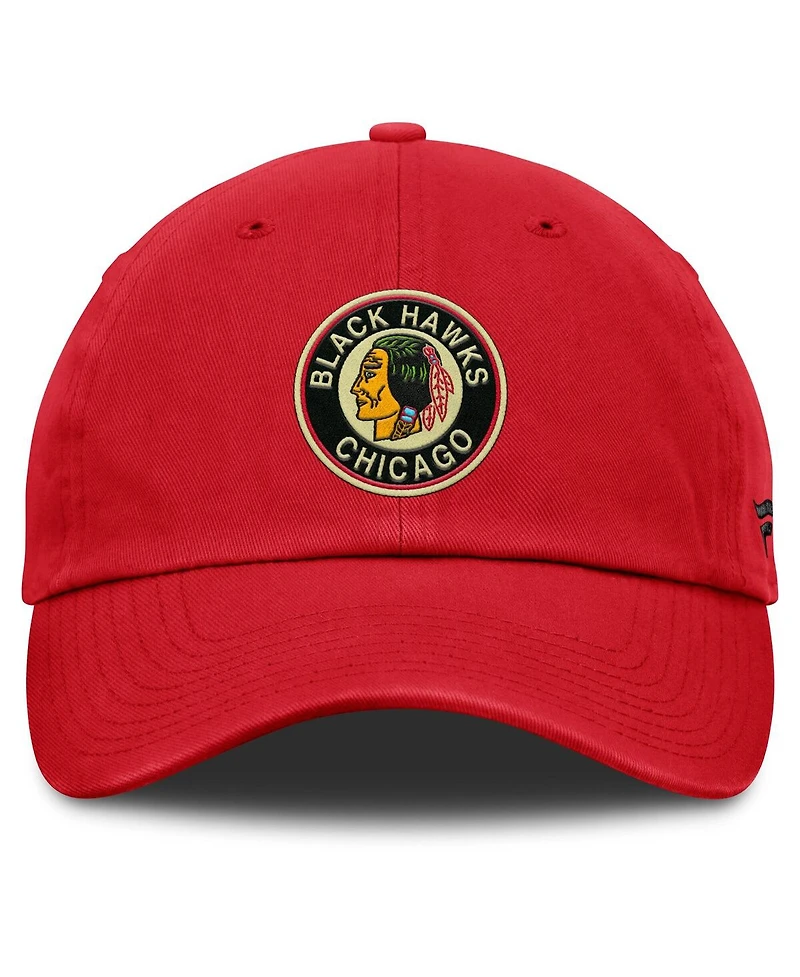 Fanatics Men's Red Chicago Blackhawks Decades Collection Adjustable Hat