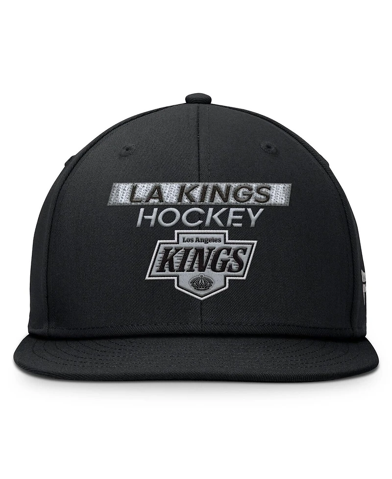 Fanatics Men's Black Los Angeles Kings Authentic Pro Prime Snapback Hat