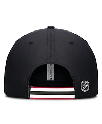 Fanatics Men's Black/Red New Jersey Devils Authentic Pro Ripstop Adjustable Hat