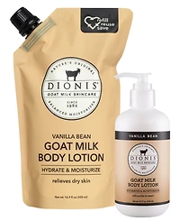 Dionis Vanilla Bean Goat Milk Body Lotion Refill Set